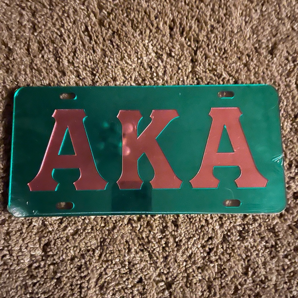 AKA Car Plate (Alpha Kappa Alpha Sorority, Inc.)